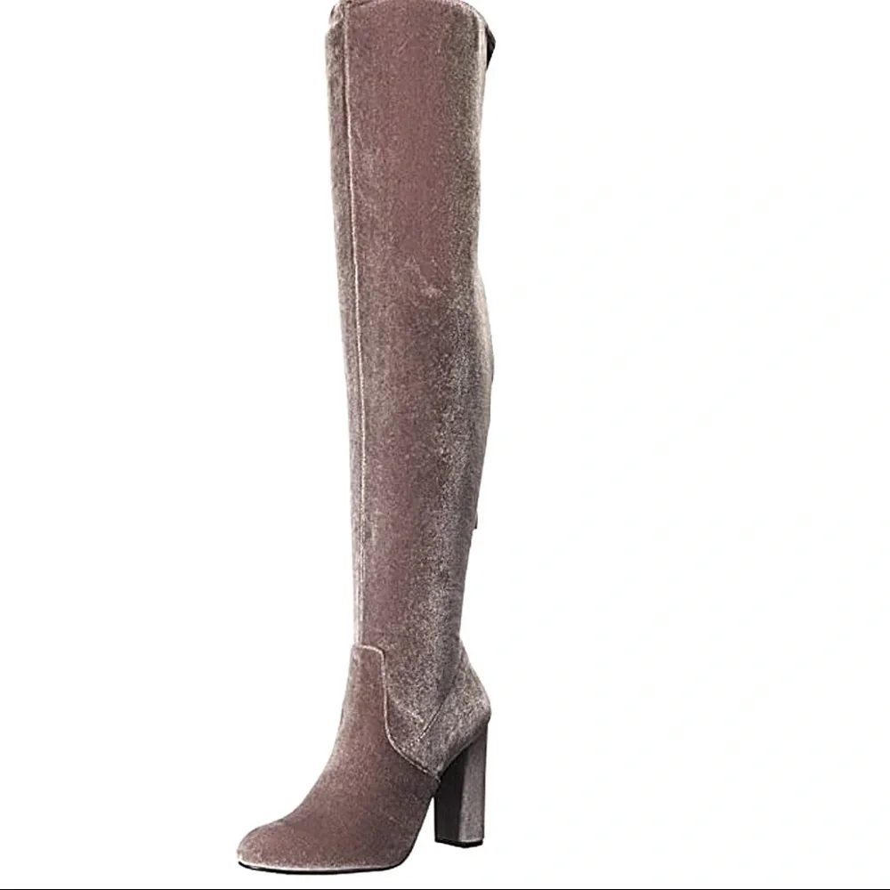 Steve Madden Women's Knee High Velvet Boots Size 7.5